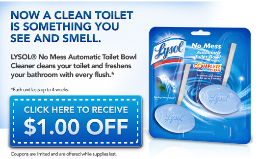 Printable Coupons For Lysol Toilet Bowl Cleaner