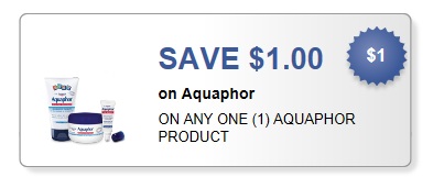 $1 00/1 Aquaphor Manufacturer Coupon AND $1 00/1 Aquaphor Target Store