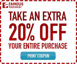 coupon for famous footwear