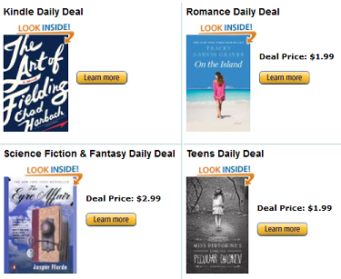 kindle daily deals canada