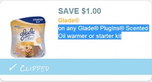 glade plug-ins $1 coupon