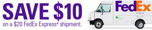 fed ex express shipping save $10