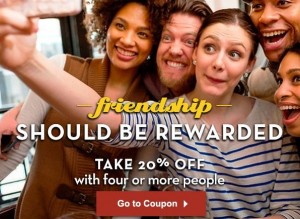 olive garden 20 percent off friendship coupon