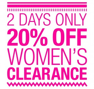 target clearance sale extra 20 percent