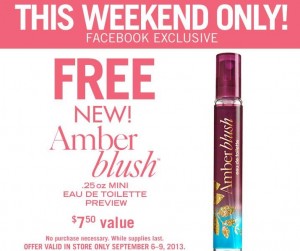 free amber blush bath and body works