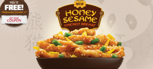 free honey sesame chicken panda express