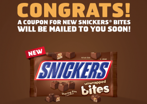 free snickers coupon