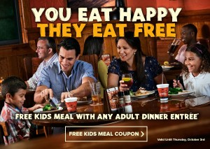 outback free kids meal