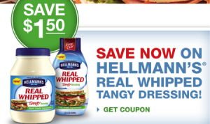 save $1.50 on hellmans tangy dressing