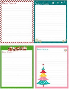 FREE Printable Dear Santa Letters - AddictedToSaving.com