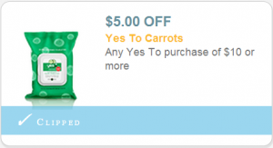 yes to carrots half price coupon