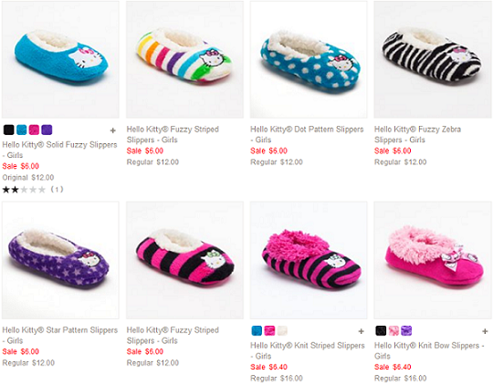 Hello Kitty Slippers, $4.80 SHIPPED - AddictedToSaving.com