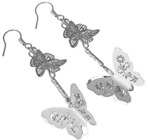 butterfly dangle earrings