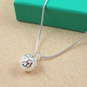 hollow ball necklace