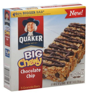 quaker big chewy bars