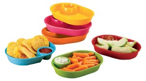 set of 6 Chip and Dip Individual Serving Dishes