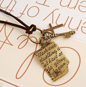 shakespeare love letters necklace