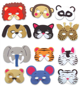 foam animal masks