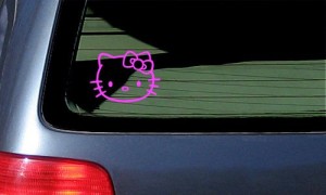 hello kitty car decal