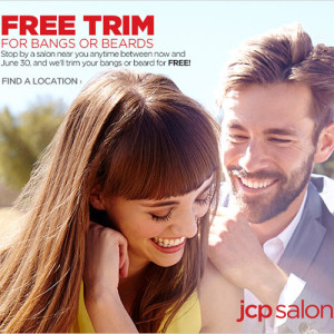 jc penney free beard or bang trim