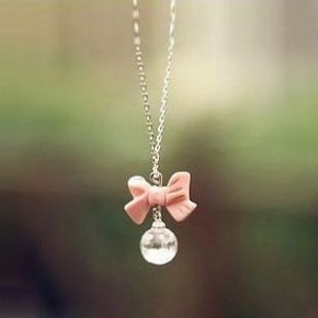 bowknot pearl necklace