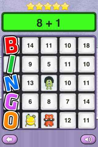 math monsters bingo