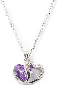 two heart necklace