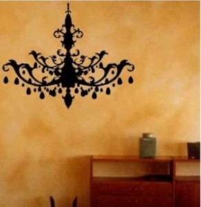 chandelier wall decal