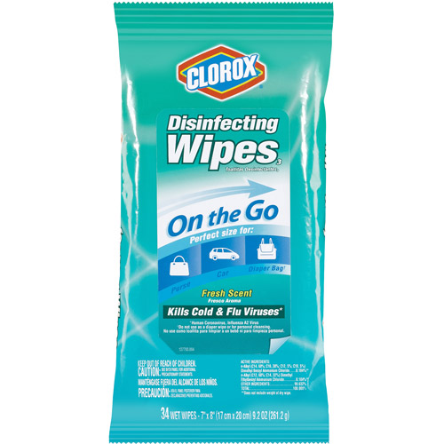 clorox disinfecting wipes on the go