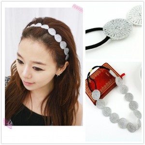 silver wafer headband