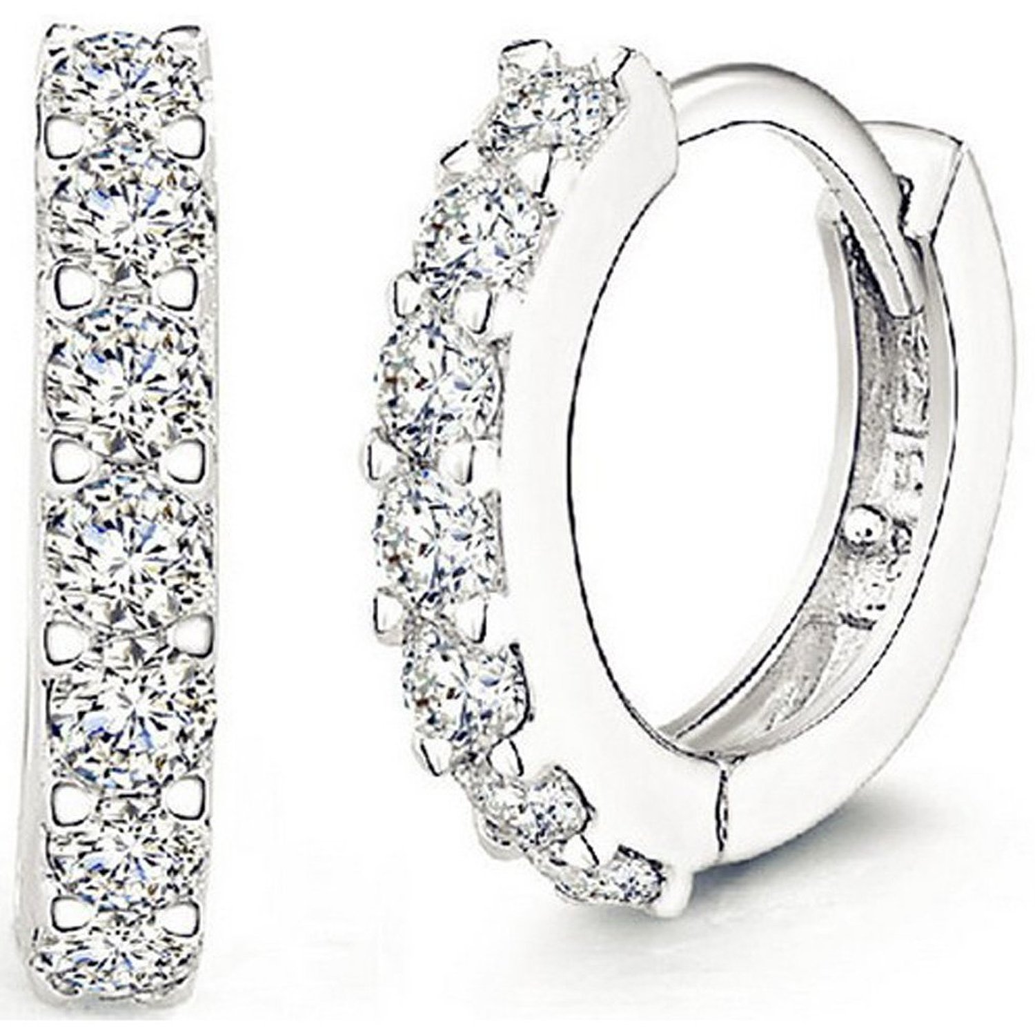 Rhinestone Hoop Earrings