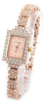 Rhinestone Quartz Watch