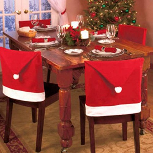 santa hat chair covers