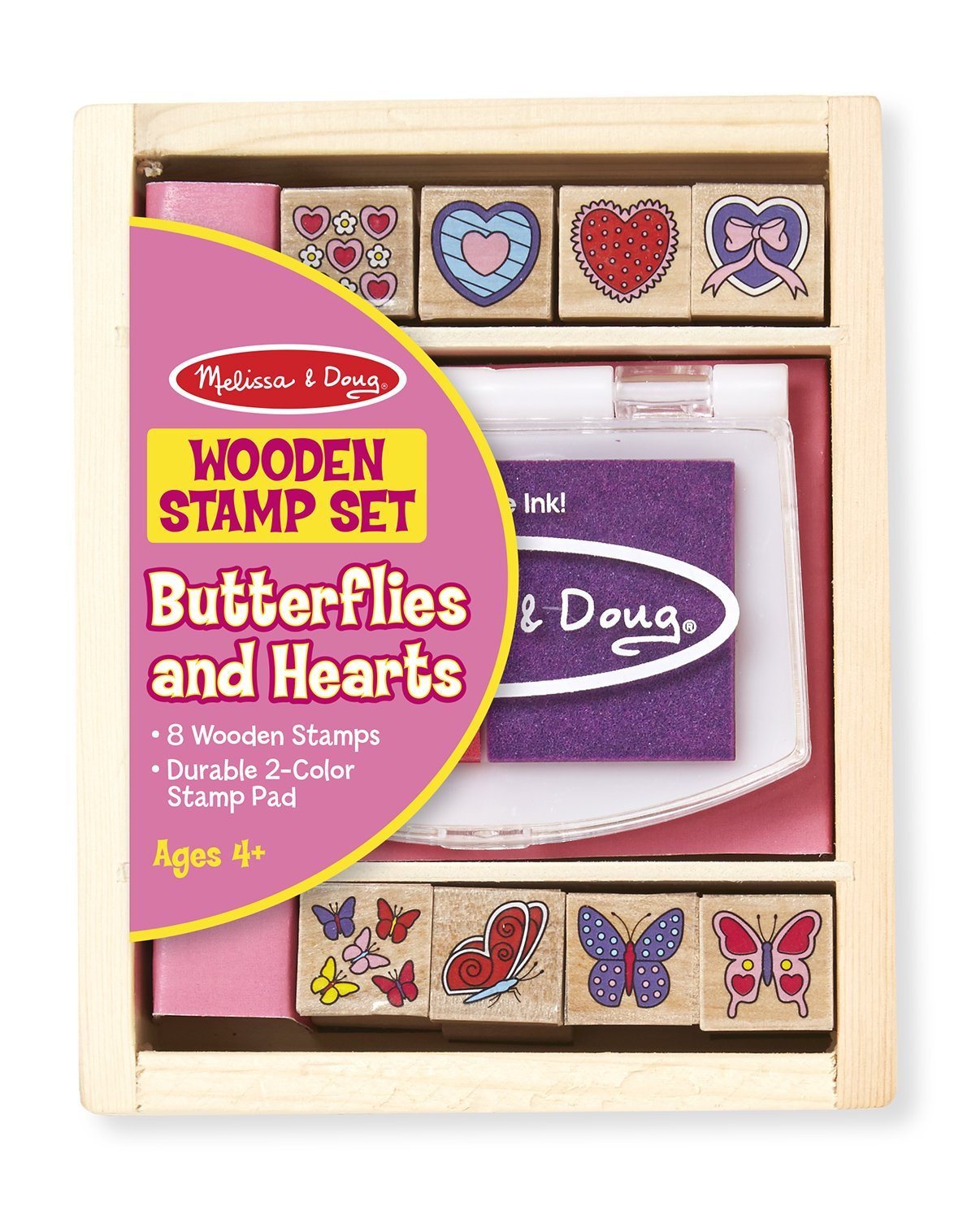 Melissa & Doug Butterfly & Heart Stamp Set