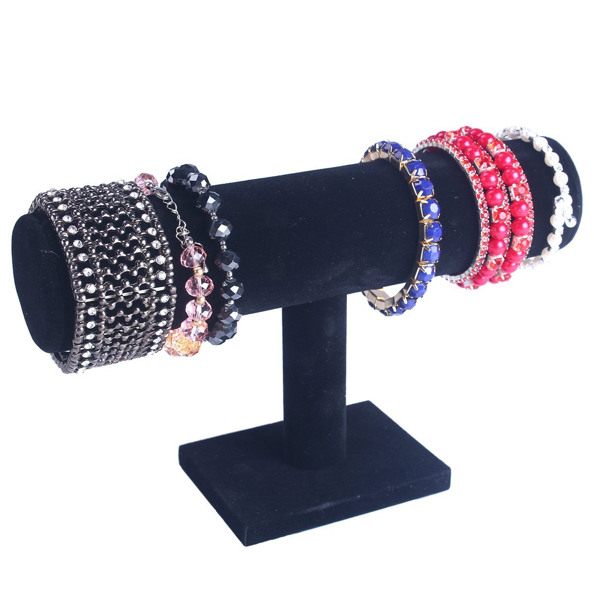 Black Velvet Bracelet T-Bar