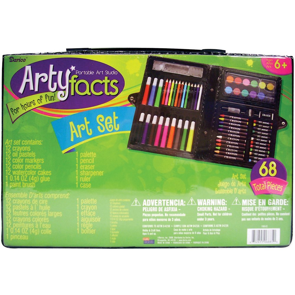 Darice 68-Piece Deluxe Art Set