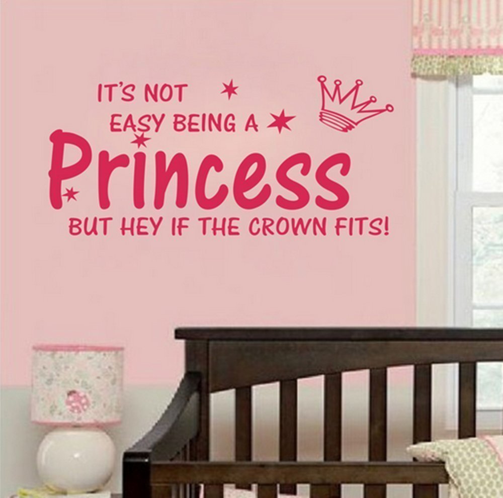 Its Not Easy Being a Princess Vinyl Wall Decal