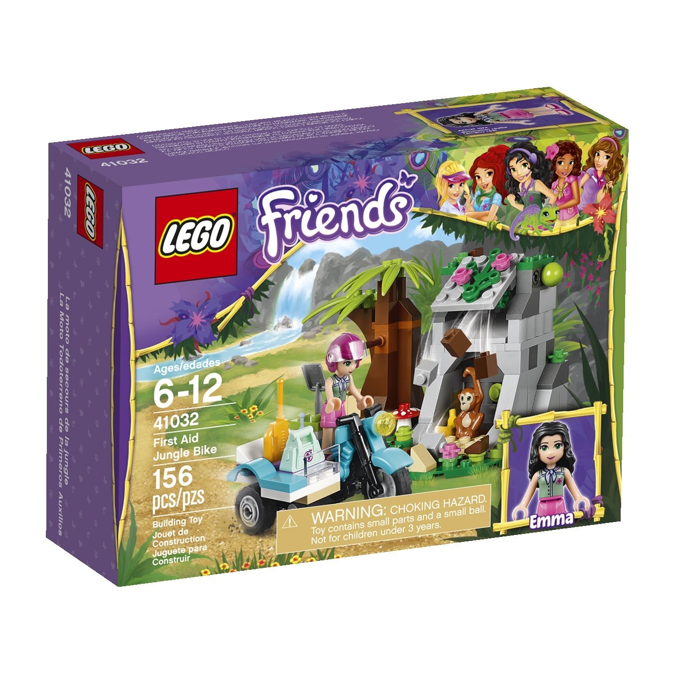 LEGO Friends First Aid Jungle Bike Building Set