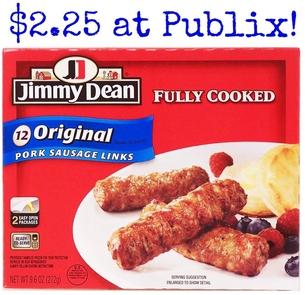 Publix Jimmy Dean Fully Cooked Sausage Only 225 0145