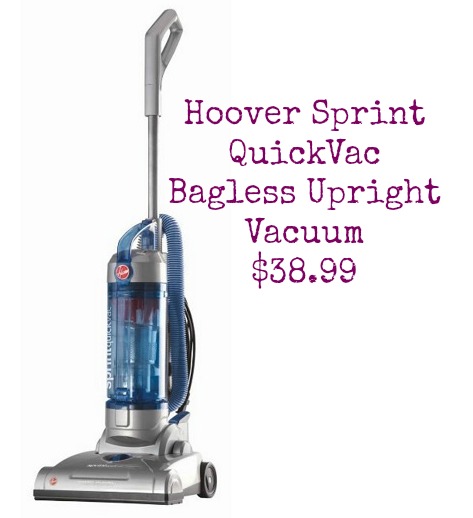 Hoover Sprint QuickVac Bagless Upright Vacuum, $38.99 ...