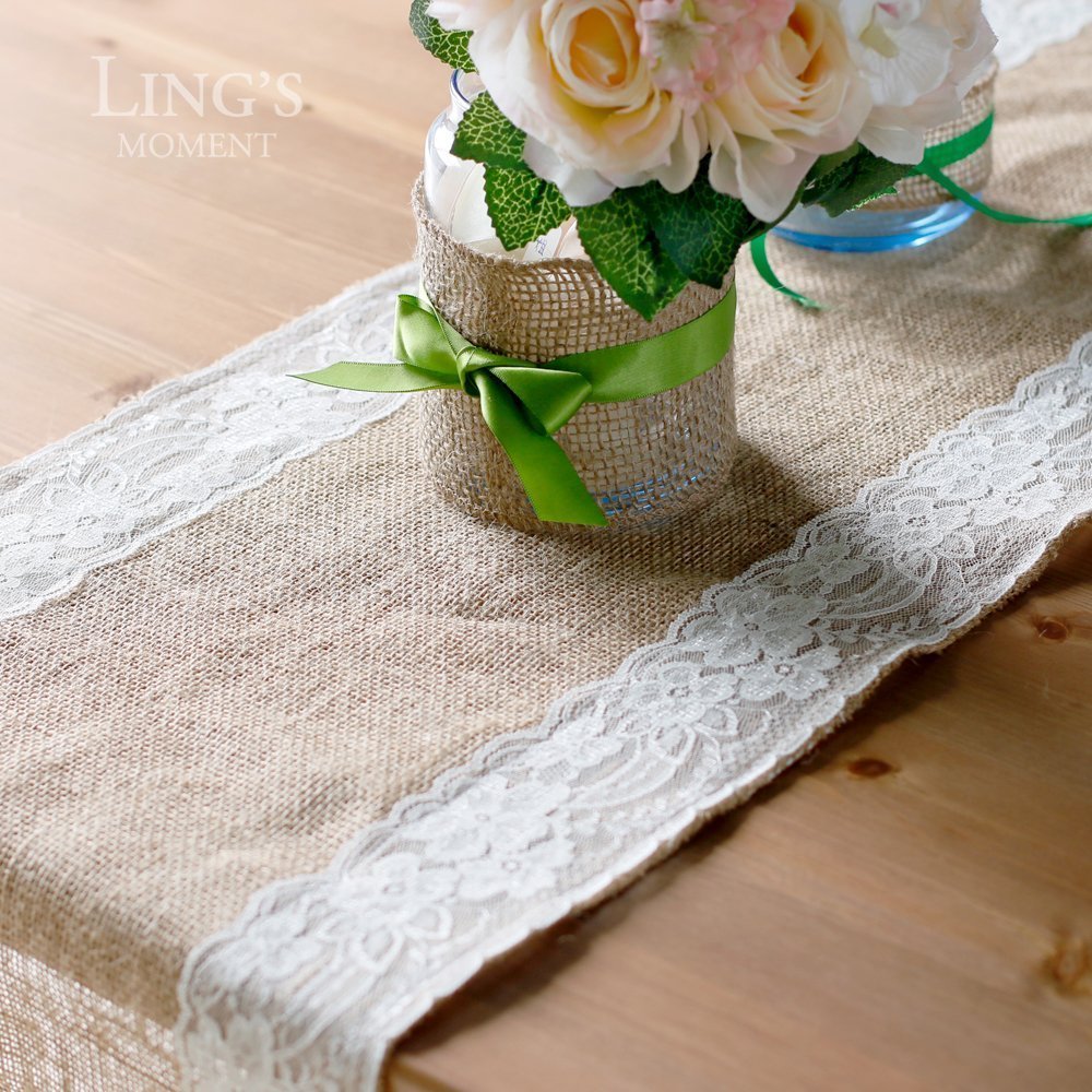 burlap-and-lace-table-runner