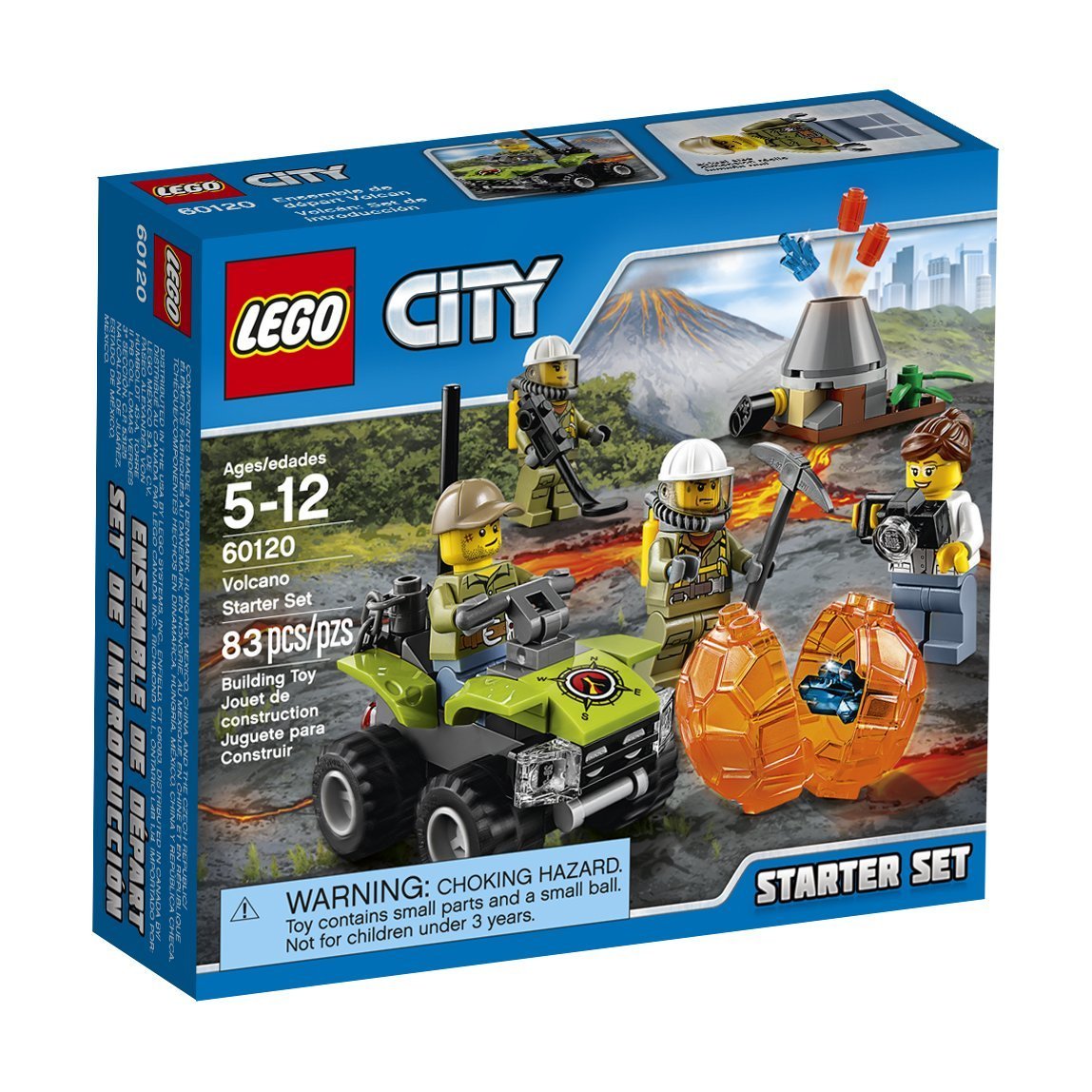 LEGO City Volcano Explorers Volcano Starter Set Building Kit