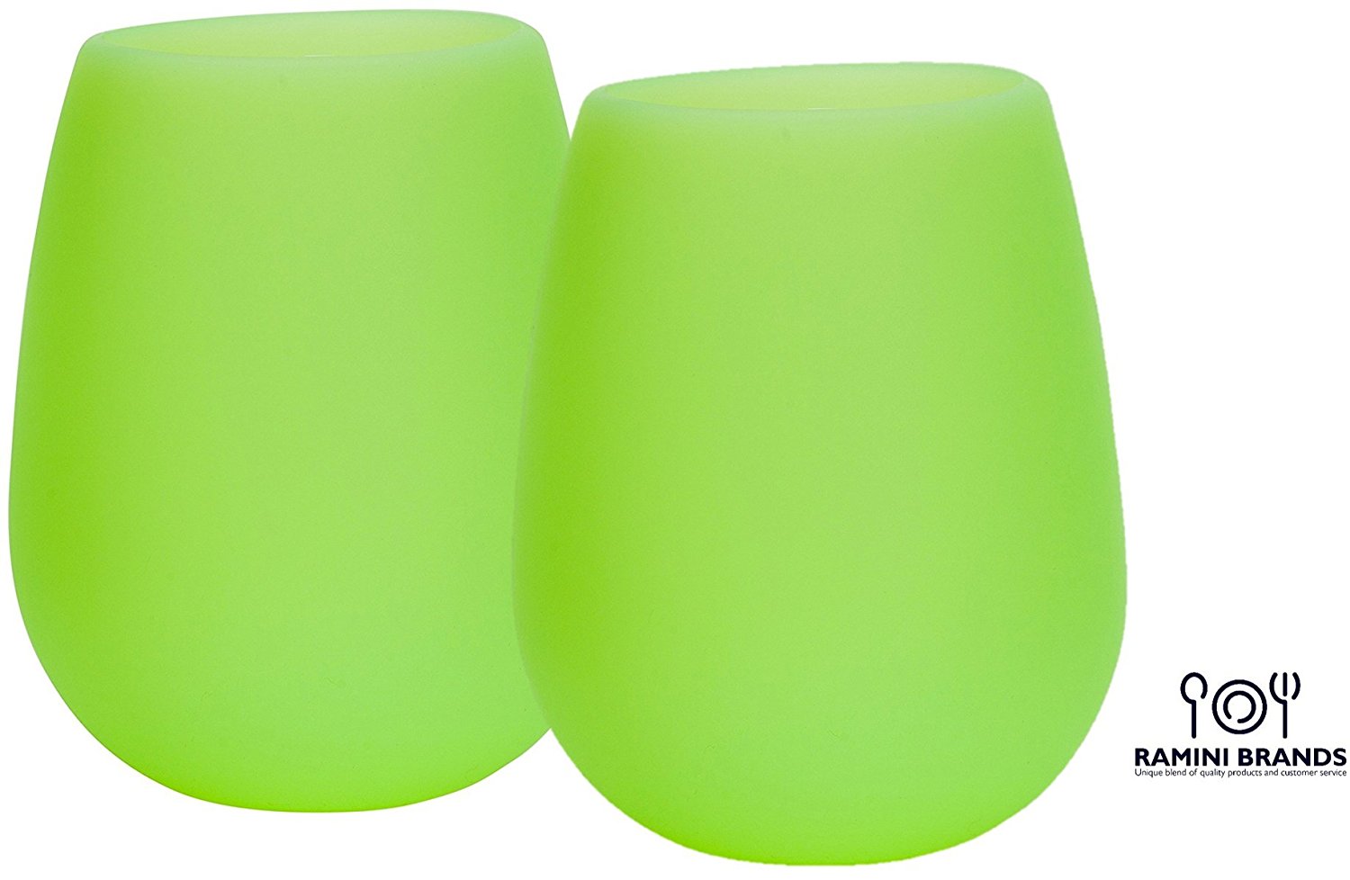 Set of 2 Unbreakable Silicone Wine Glasses