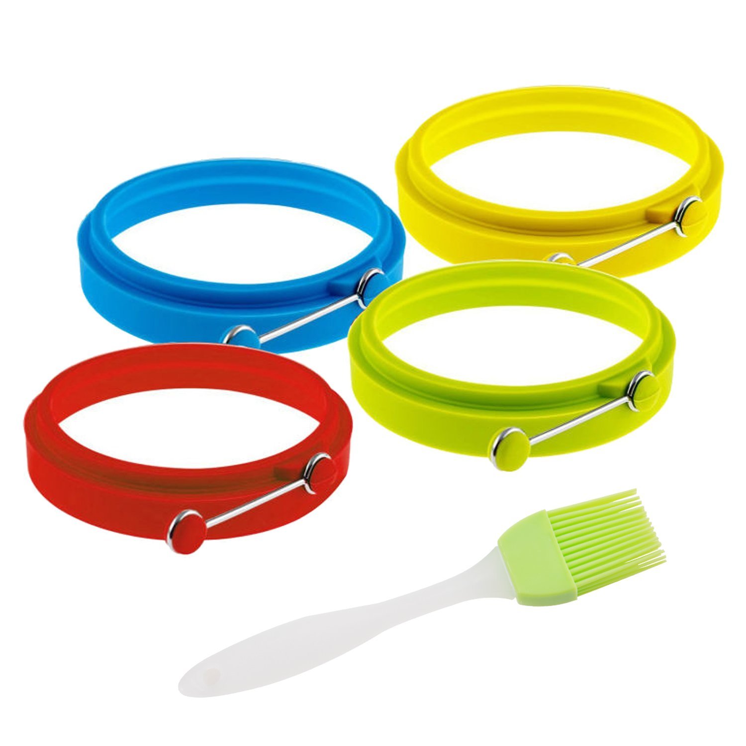 Set of 4 Silicone Egg Rings