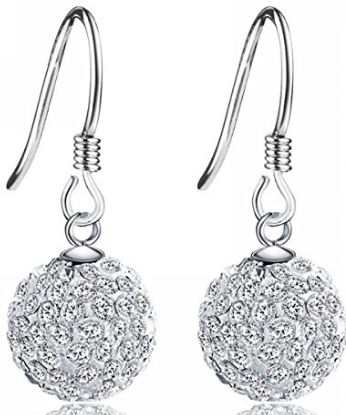 crystal ball earrings