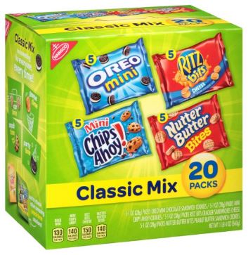 Nabisco Classic Cookie and Cracker 20-Pack Box