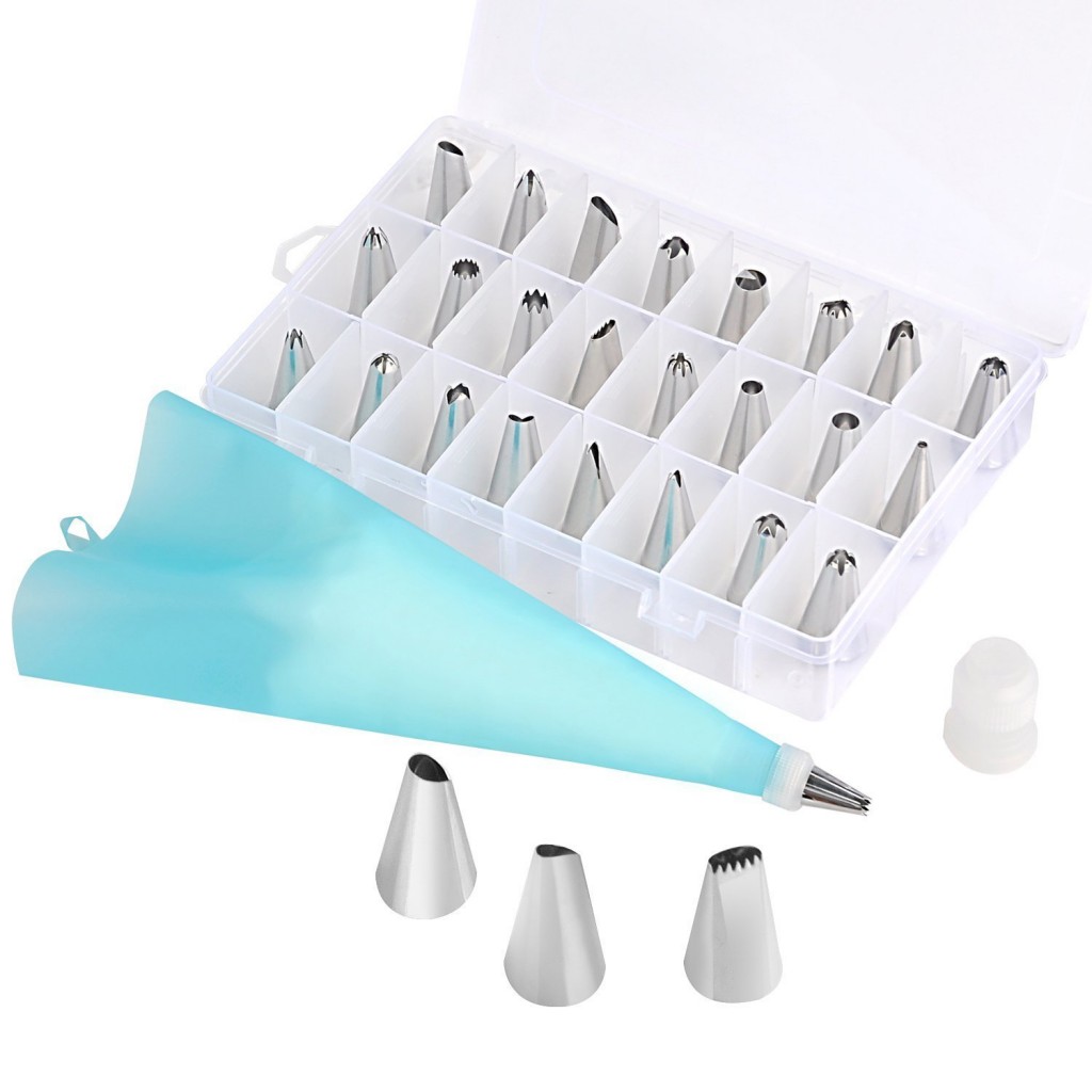 Piping Bag With Decorating Tips Kit Under $10! - AddictedToSaving.com