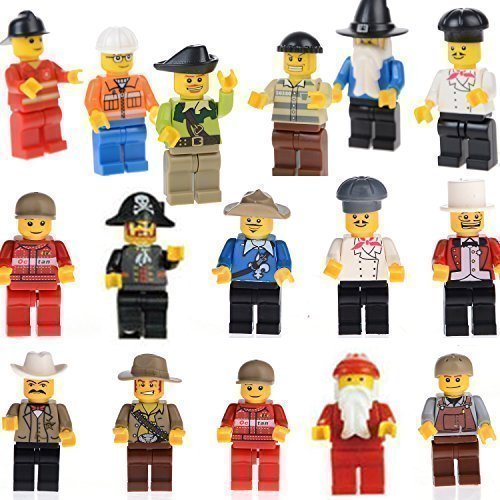 Set of 20 LEGO-Compatible People Minifigures