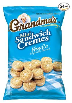 Grandmas Vanilla Creme Mini Cookies 24-Pack