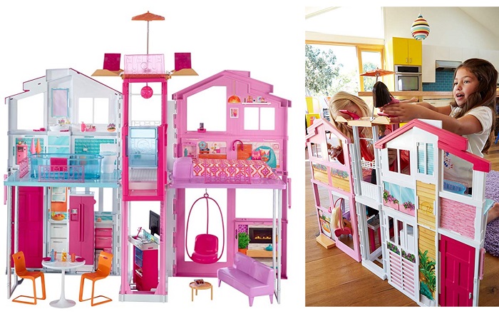 barbie pink passport doll house